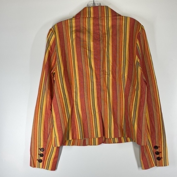 Vintage Tommy Hilfiger Striped Stretch Blazer Jacket NWOT Size 10 - Picture 2 of 5